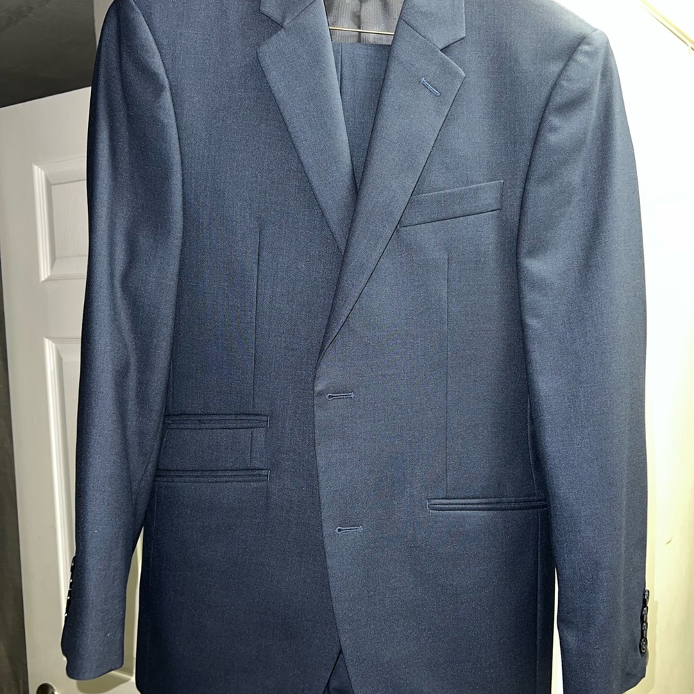 Perry Ellis Blue Sport Coat with Notch Lapel